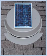 solar attic fan installed by Littleton Heating